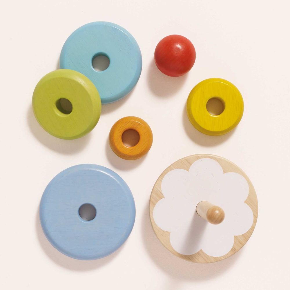 7 Piece Rainbow Stacking Tower - Image 5