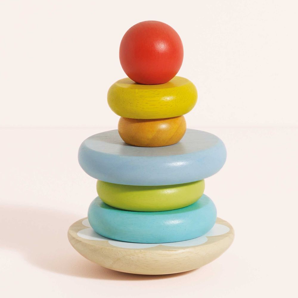 7 Piece Rainbow Stacking Tower - Image 7