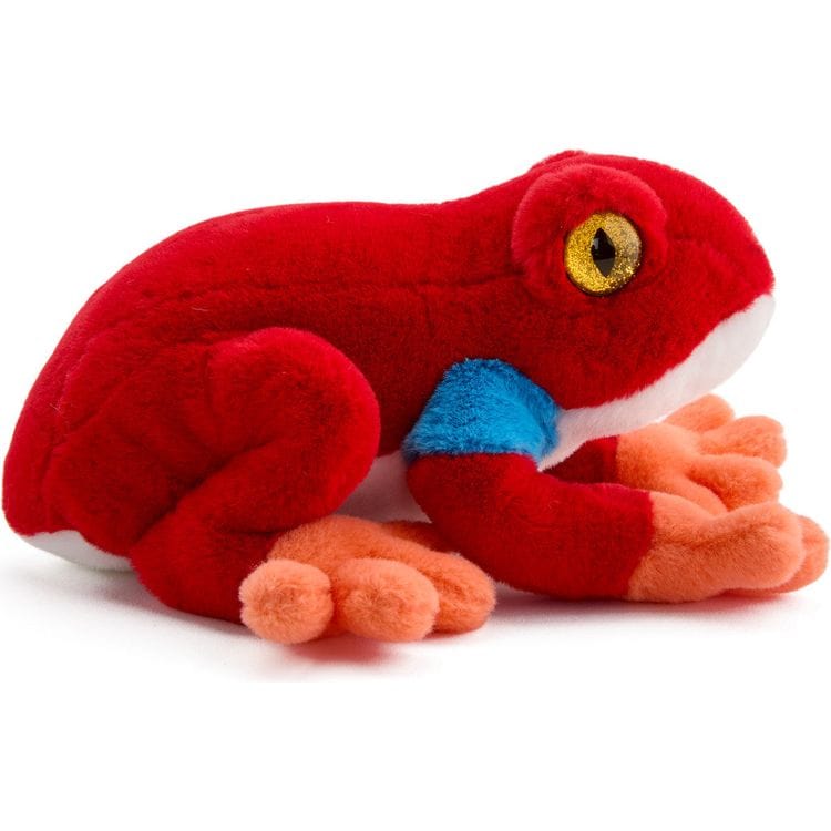 8" Glitter Toy Plush Dart Frog - Red - Image 3