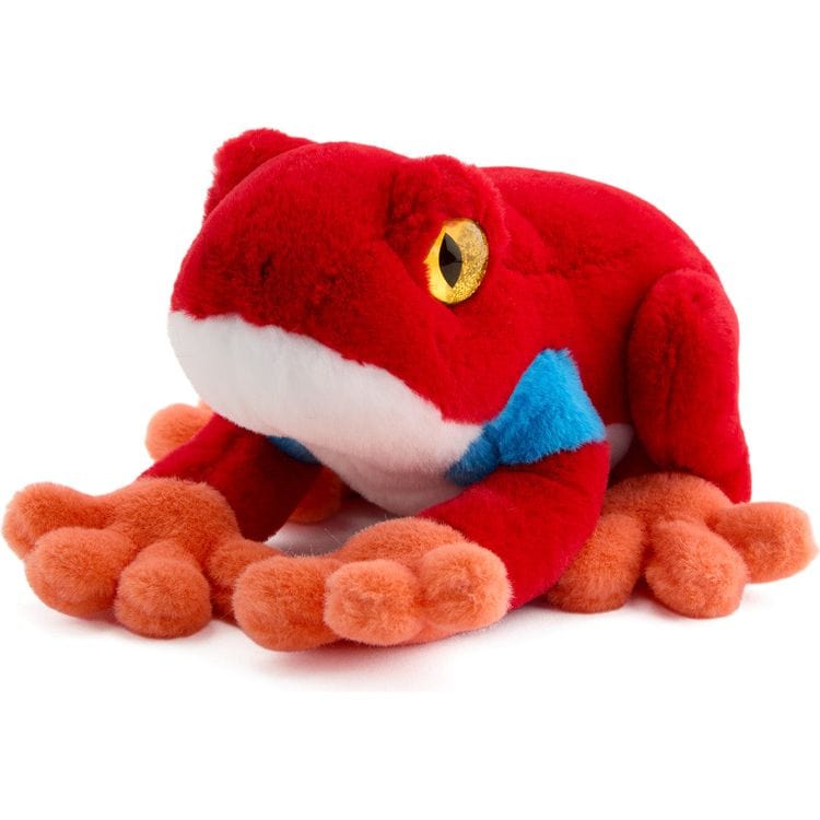 8" Glitter Toy Plush Dart Frog - Red - Image 4