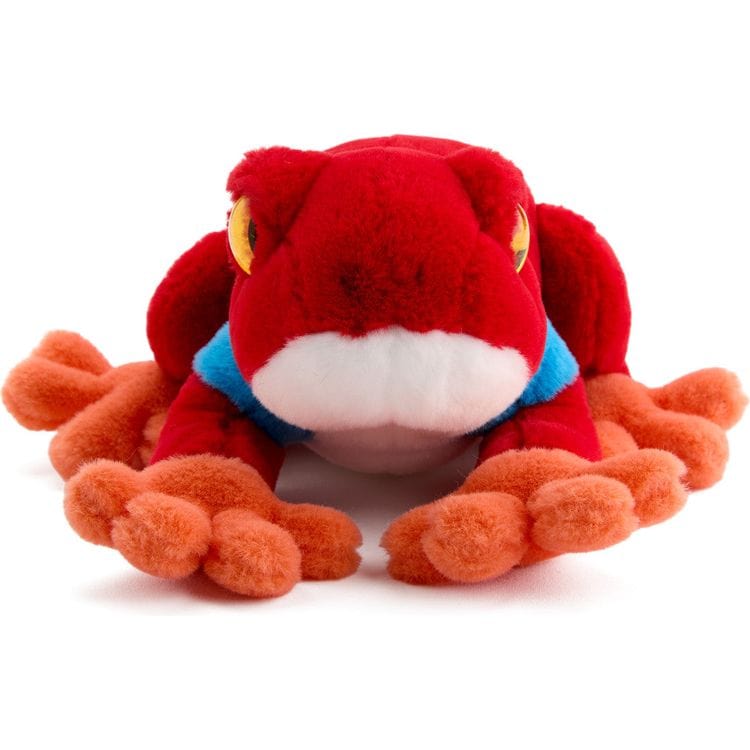 8" Glitter Toy Plush Dart Frog - Red - Image 6