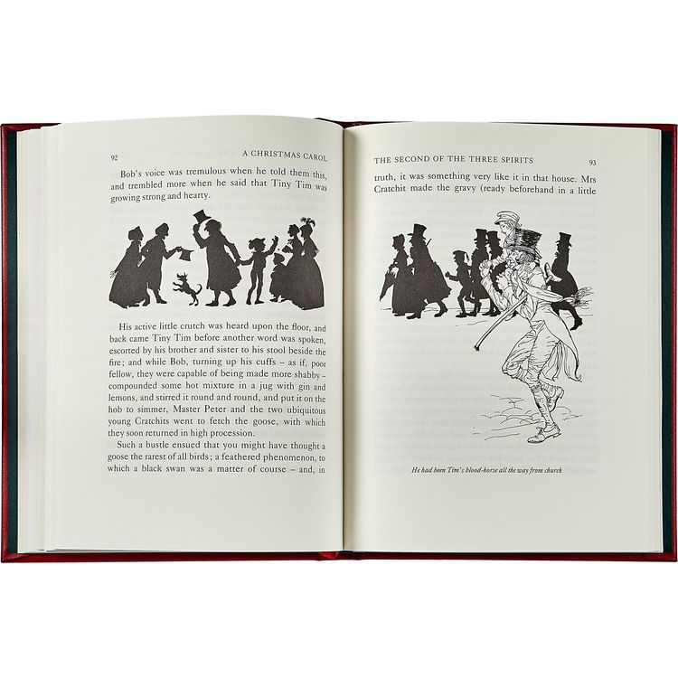 A Christmas Carol Book in Red Bonded Leather - Image 3