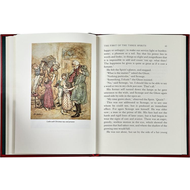 A Christmas Carol Book in Red Bonded Leather - Image 6