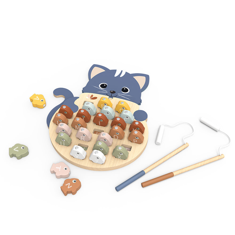 Alphabet Wood Fishing Game