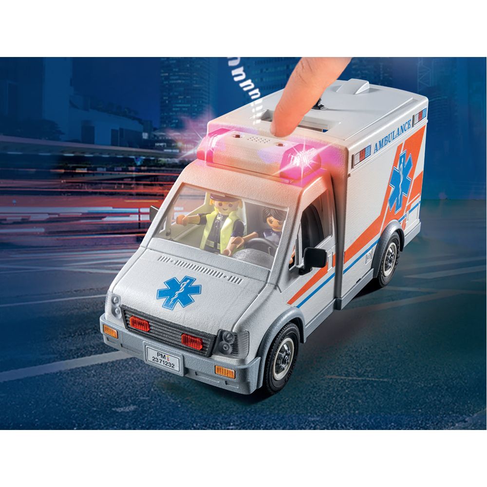 Alternative view of Ambulance with Lights, Accessories and 3 Figures