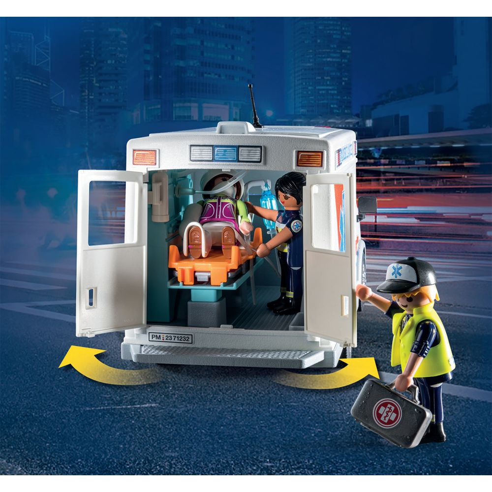 Ambulance with Lights, Accessories and 3 Figures - Image 7