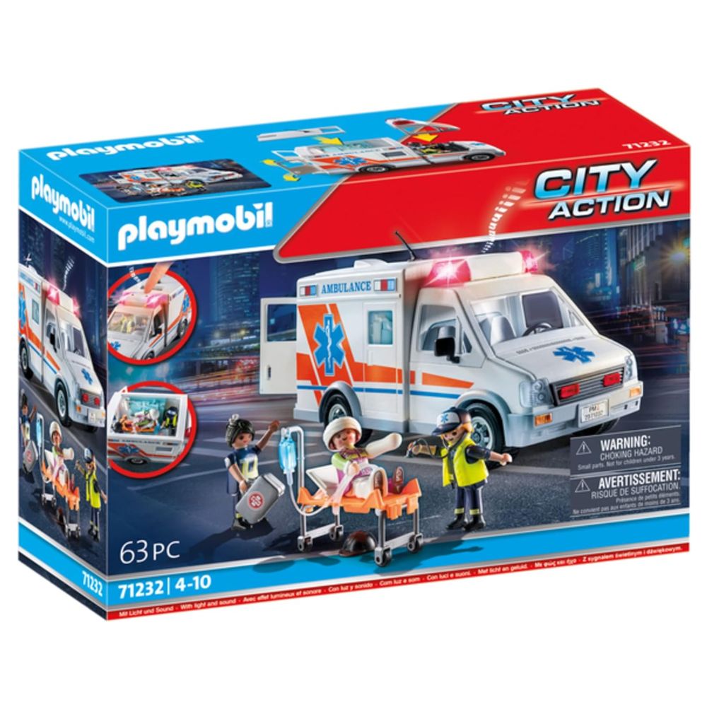 Ambulance with Lights, Accessories and 3 Figures - Image 8