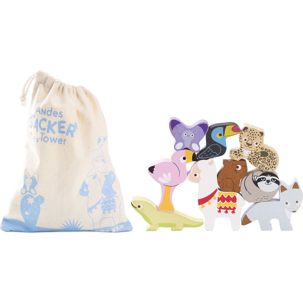 Alternative view of Andes Stacking Animals & Bag