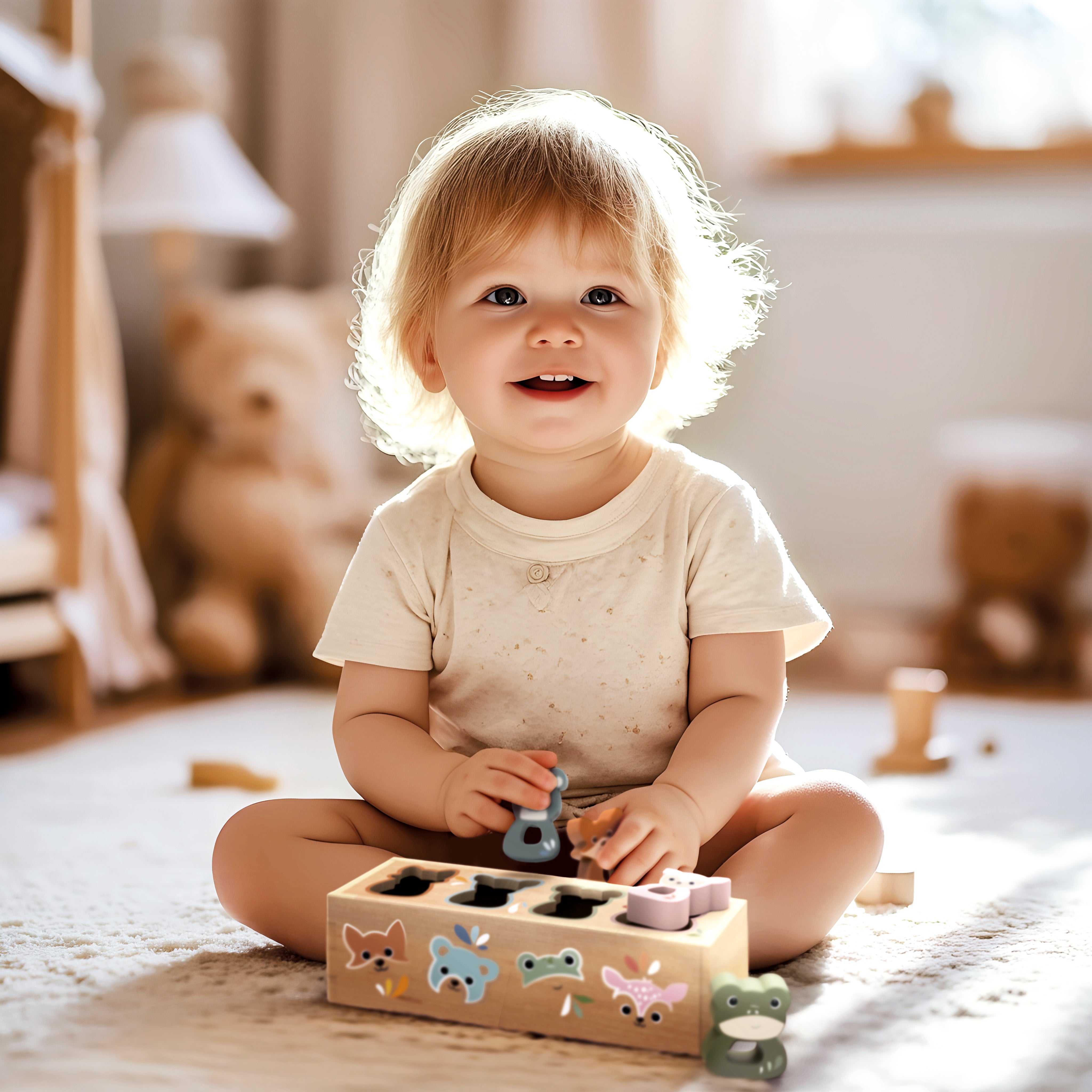 Alternative view of Animal Shape Sorter Box