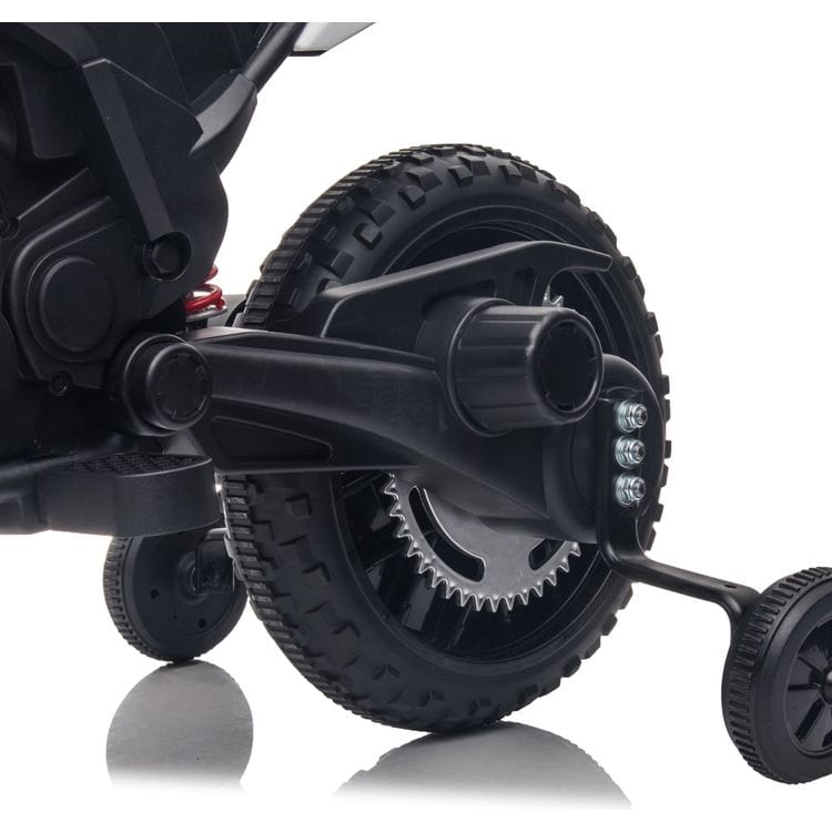 Aprilia 12V Kids' Motorcycle - Black - Image 8