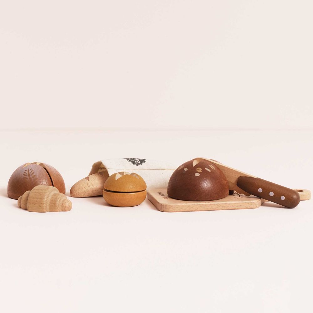 Alternative view of Artisan Bread and Knife Pretend Play Set