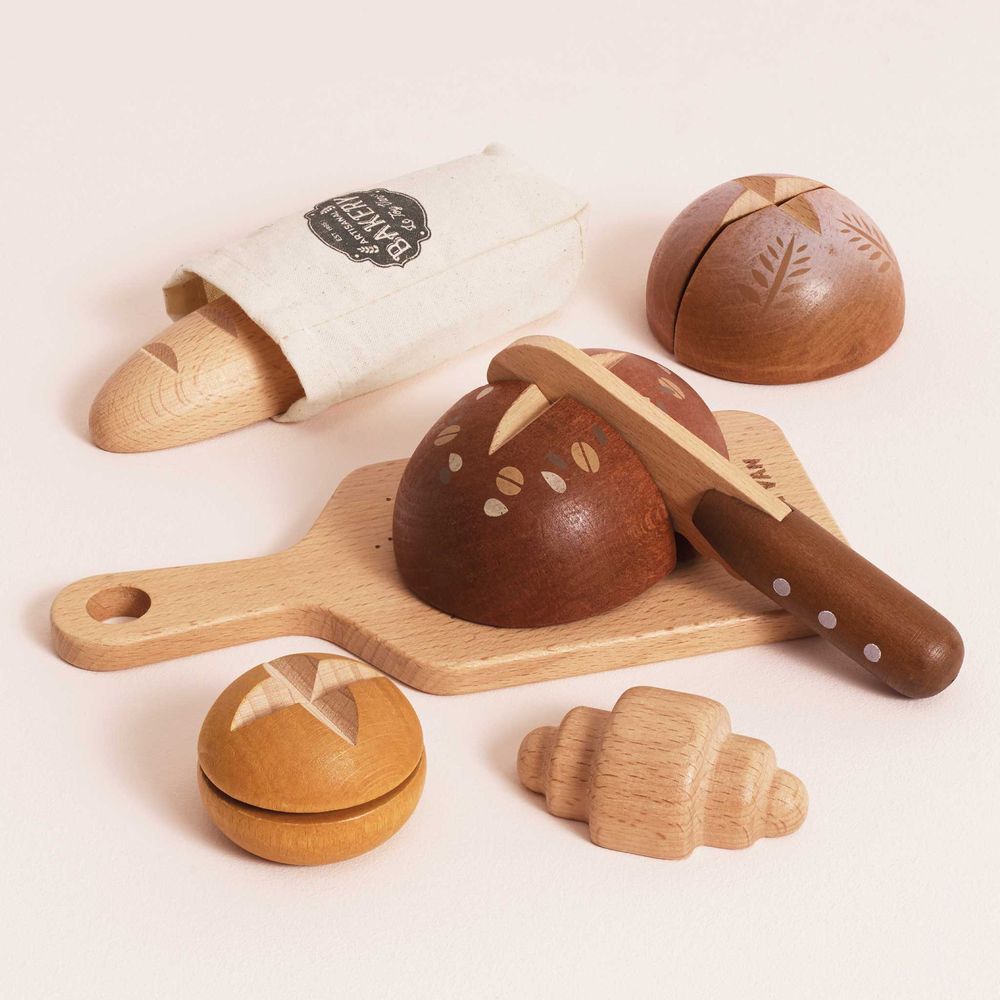 Artisan Bread and Knife Pretend Play Set - Image 3