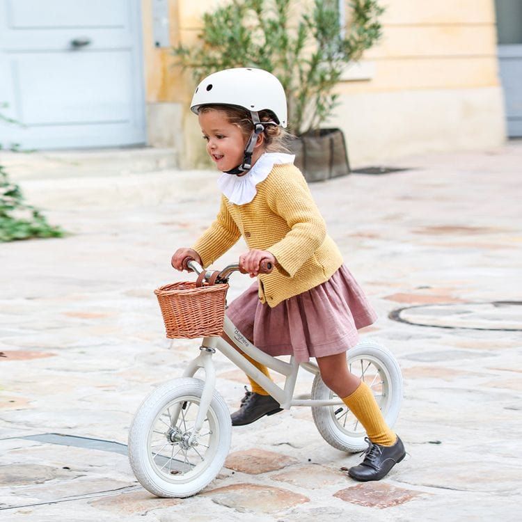 Alternative view of Balance Bicycle - Ivory White with Helmet