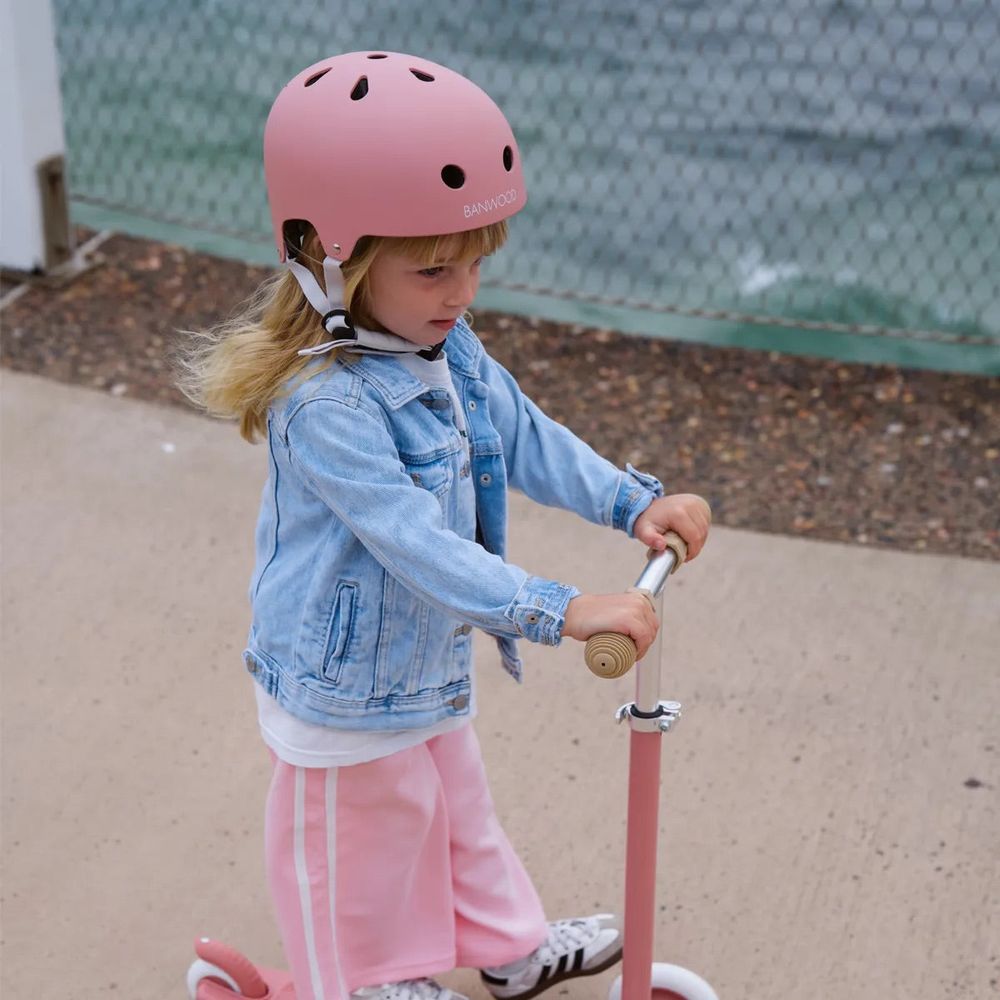 Alternative view of Banwood Eco Helmet - Raspberry