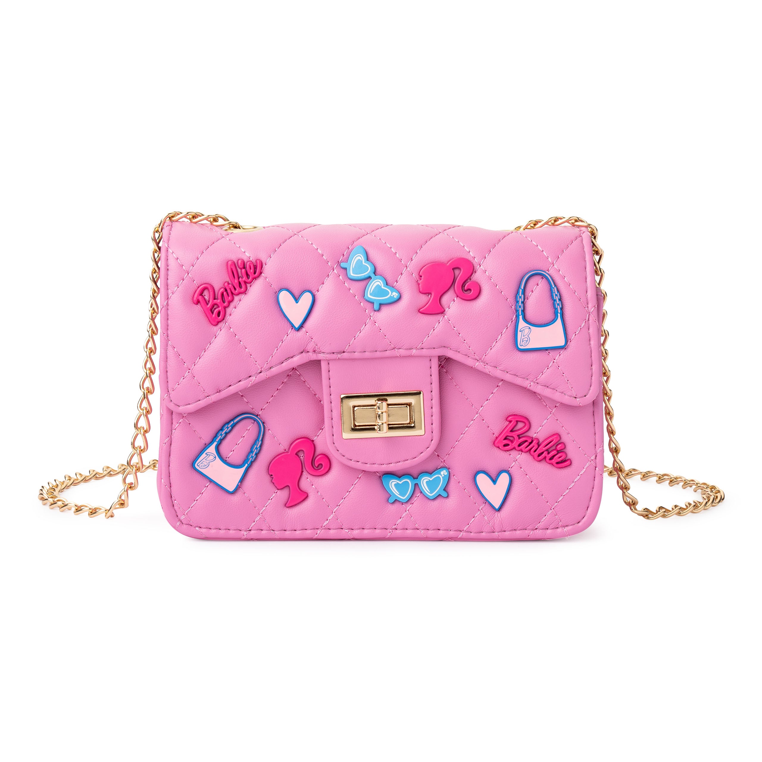 Barbie Classic Quilted Kids Handbag with Charms