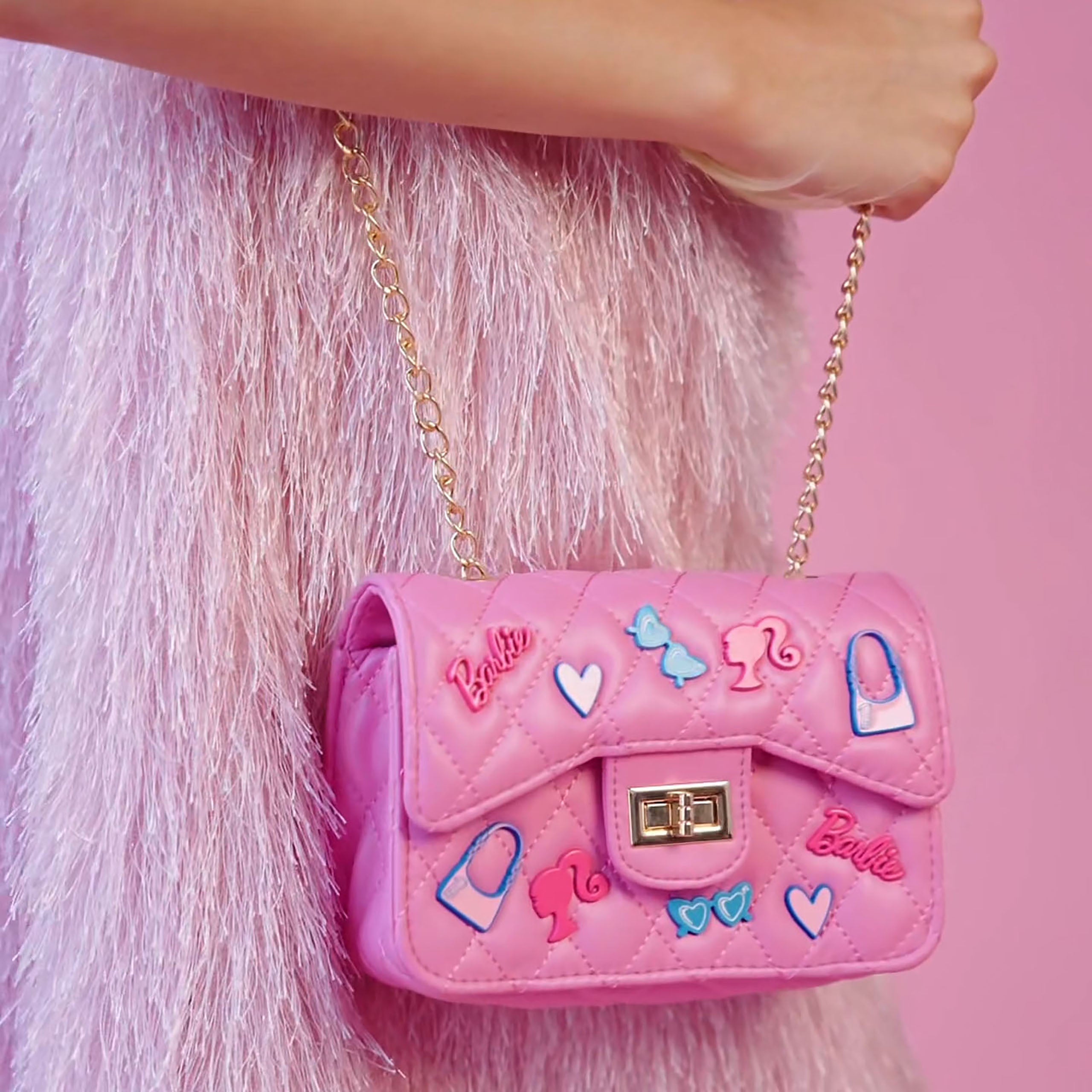 Alternative view of Barbie Classic Quilted Kids Handbag with Charms
