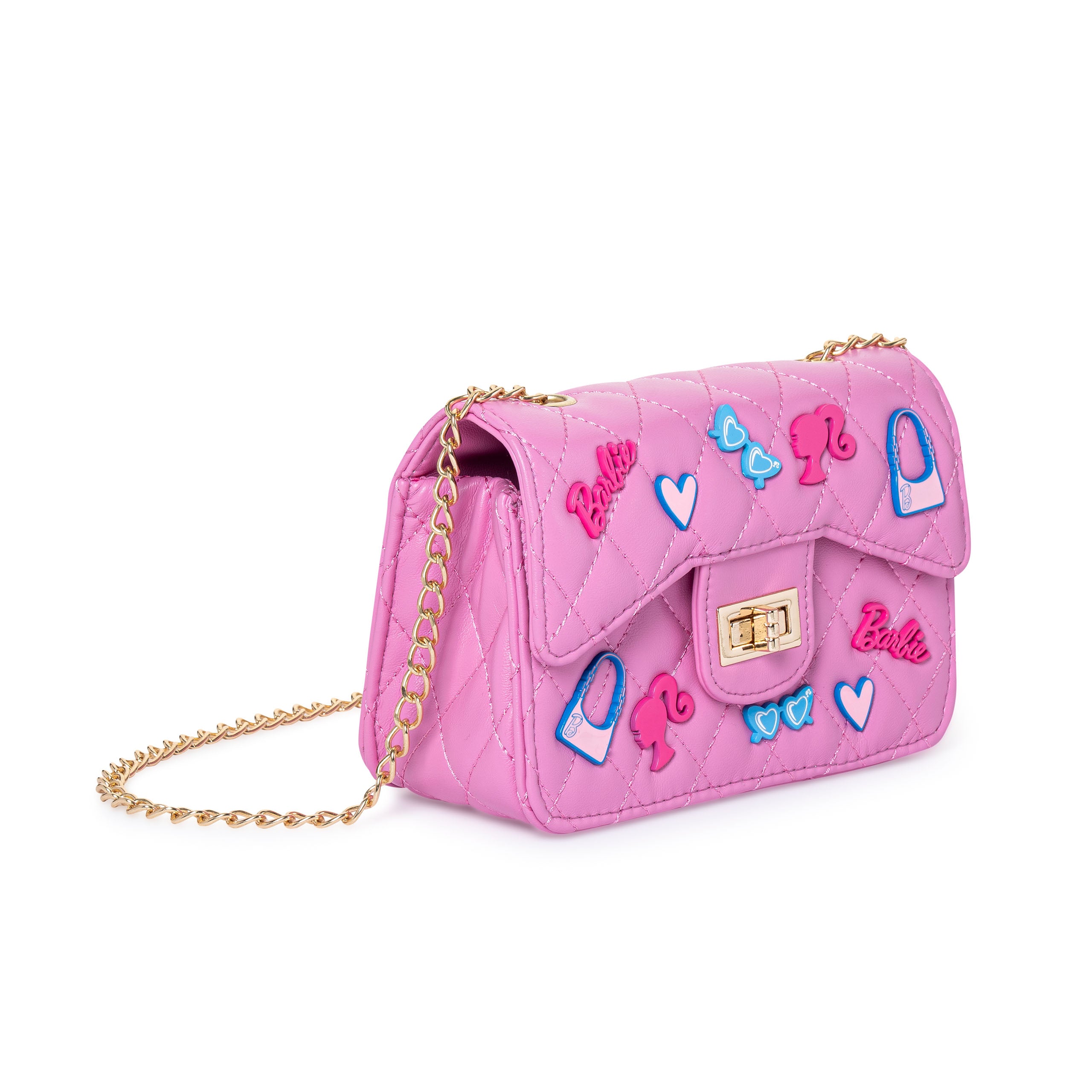 Barbie Classic Quilted Kids Handbag with Charms - Image 4