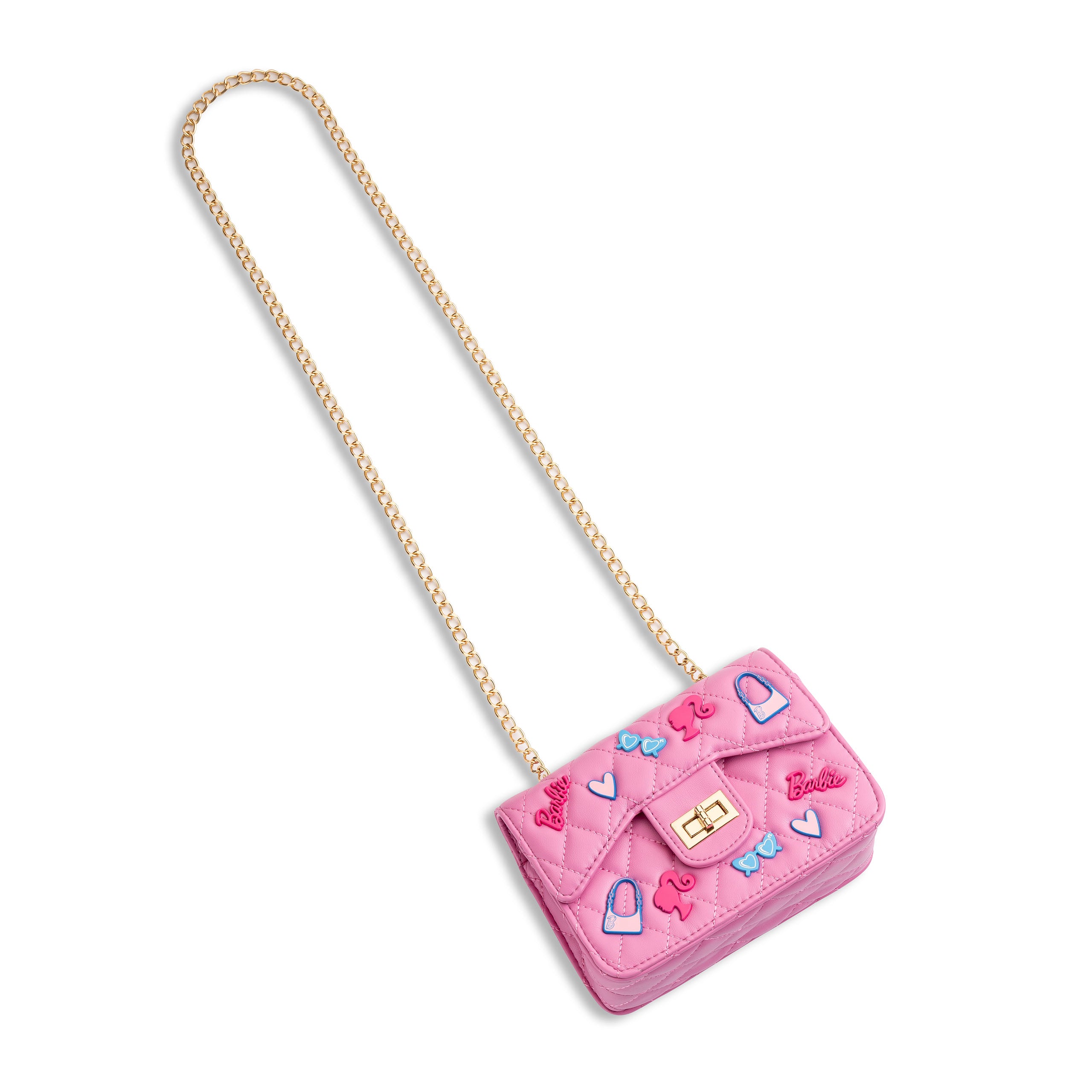 Barbie Classic Quilted Kids Handbag with Charms - Image 6