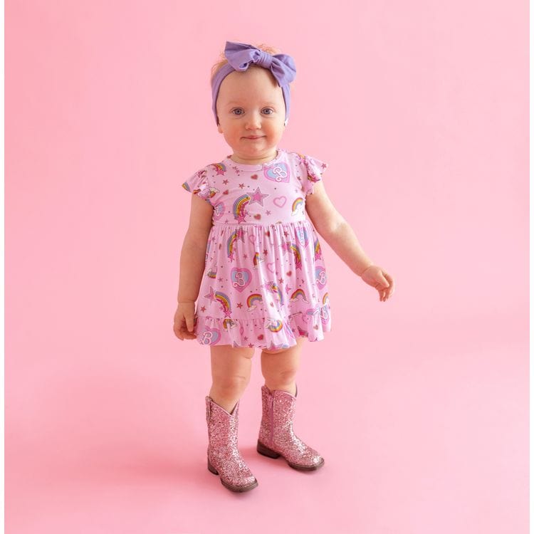 Alternative view of Barbie Star Power - Cap Sleeve Ruffled Bodysuit Dress