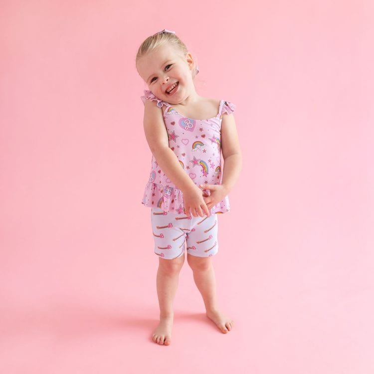 Alternative view of Barbie Star Power - Flutter Sleeve Ruffle Crop Top