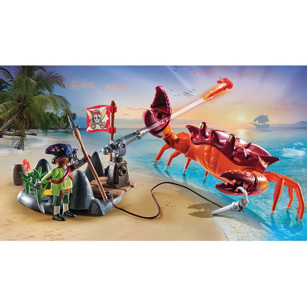 Alternative view of Battle against the Giant Crab Playset