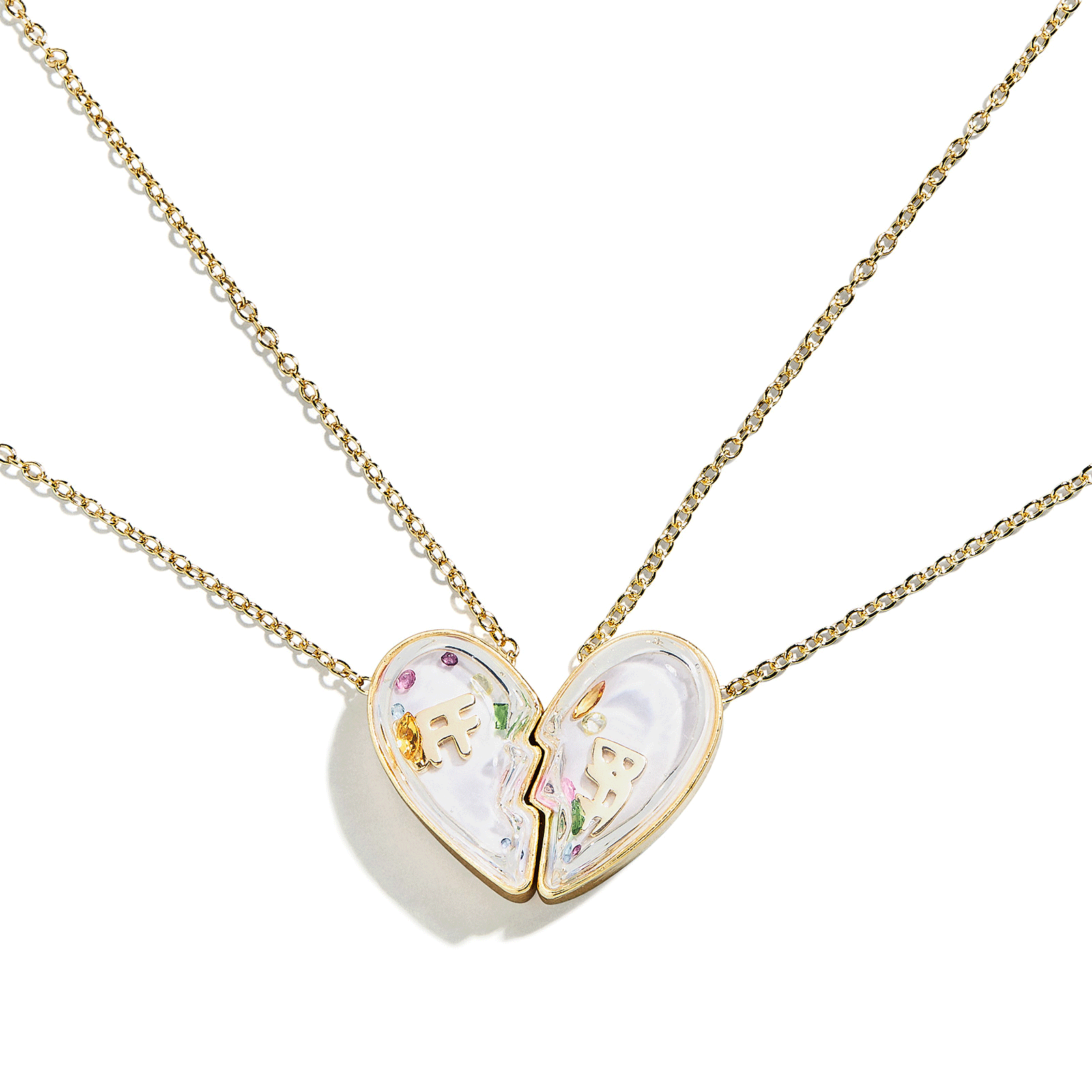 Best Friends Forever Kids' Heart Necklace Set - Image 3