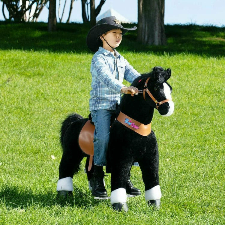 Alternative view of Black Model U Ride-On Horse - 7+ Years