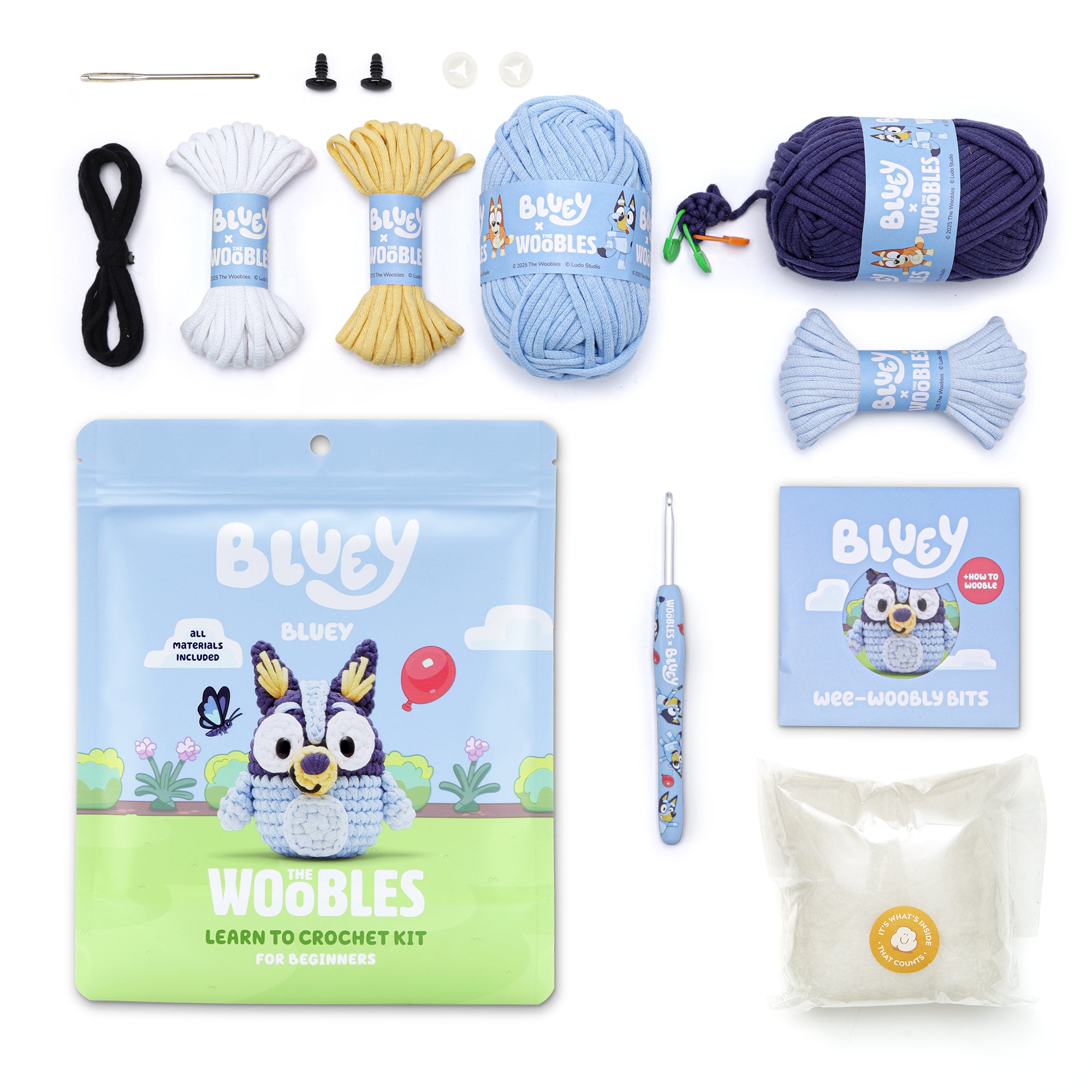 Alternative view of Bluey Learn to Crochet Kit