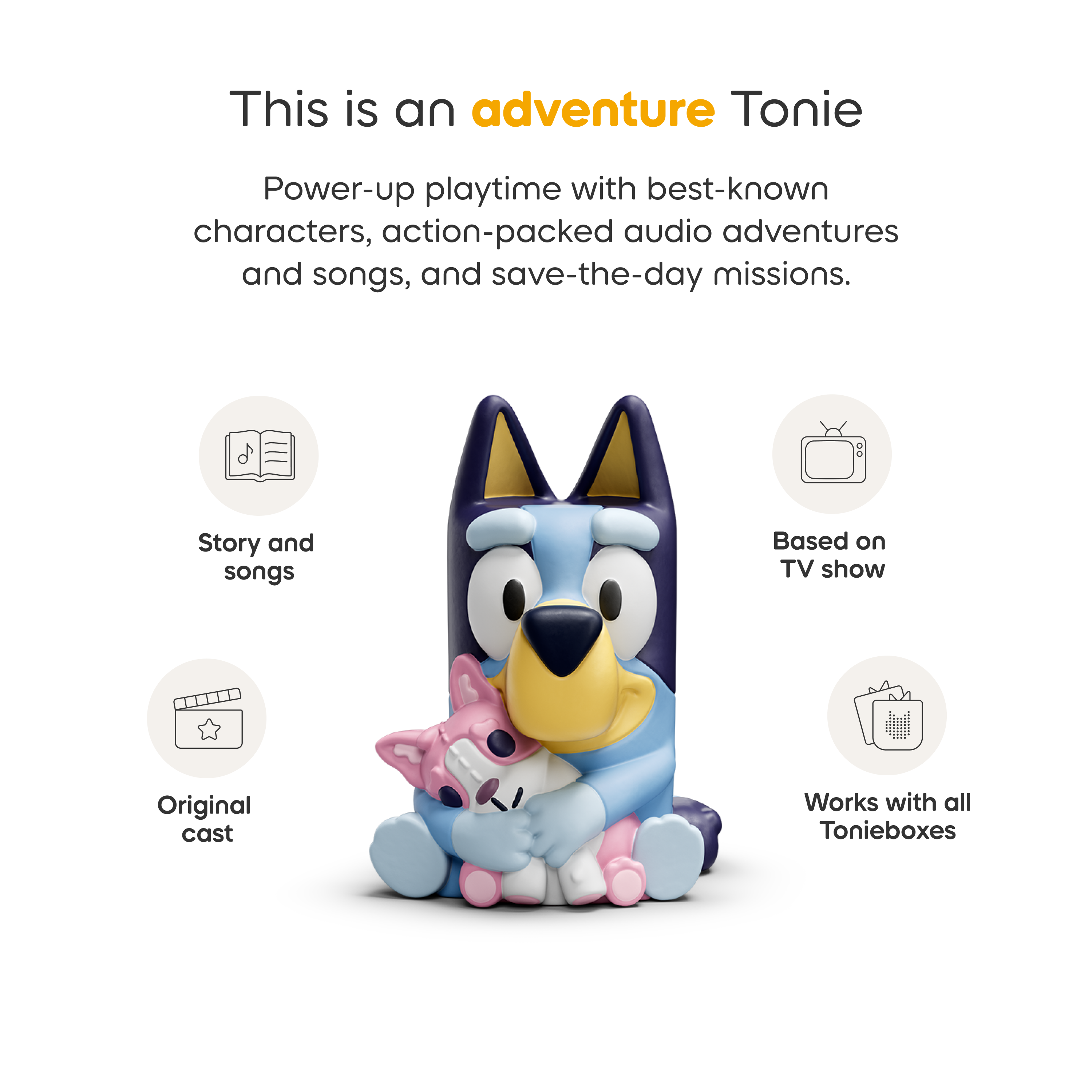 Bluey Toniebox 2 Play Set - Sky Blue - Image 3