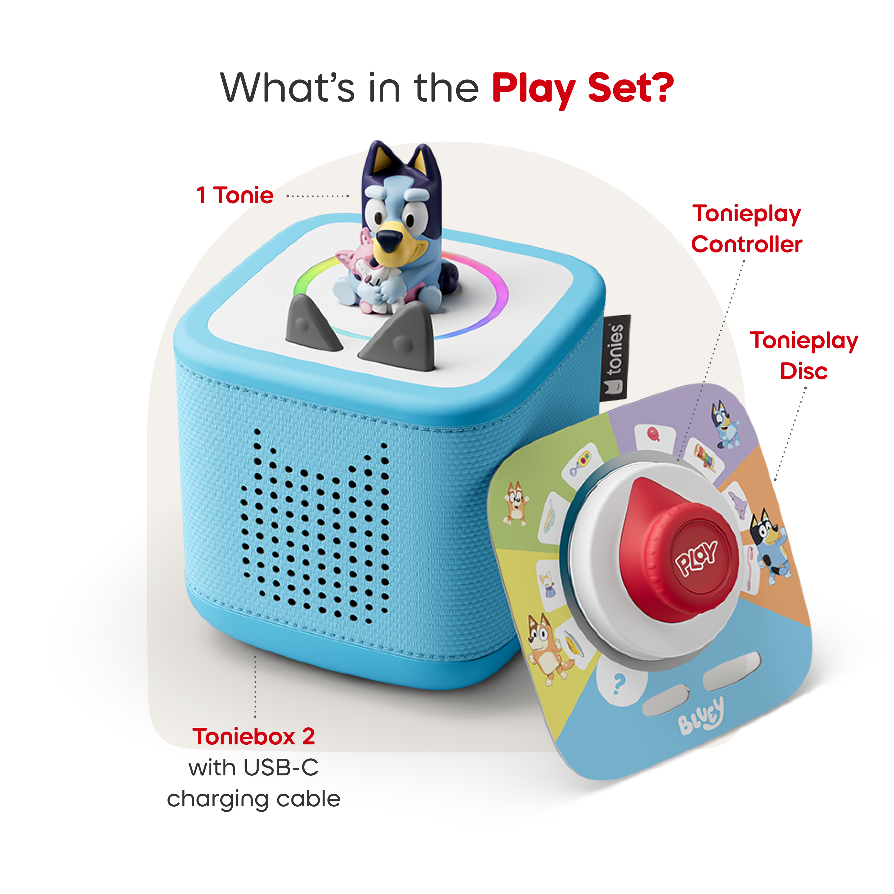 Bluey Toniebox 2 Play Set - Sky Blue - Image 9