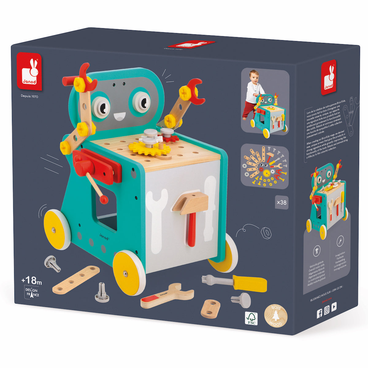 Brico'kids DIY Magnetic Robot Cart - Image 3