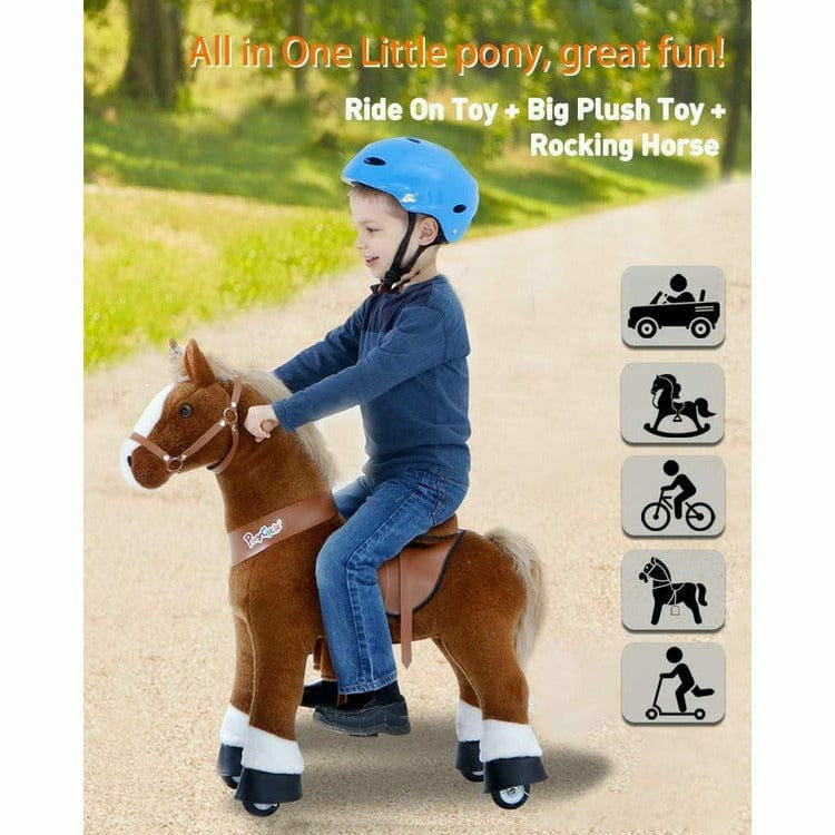 Brown Model U Ride-On Horse - 3-4 Years - Image 3