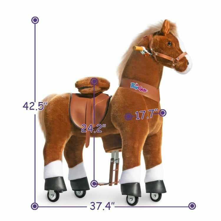 Brown Model U Ride-On Horse - 7+ Years - Image 4