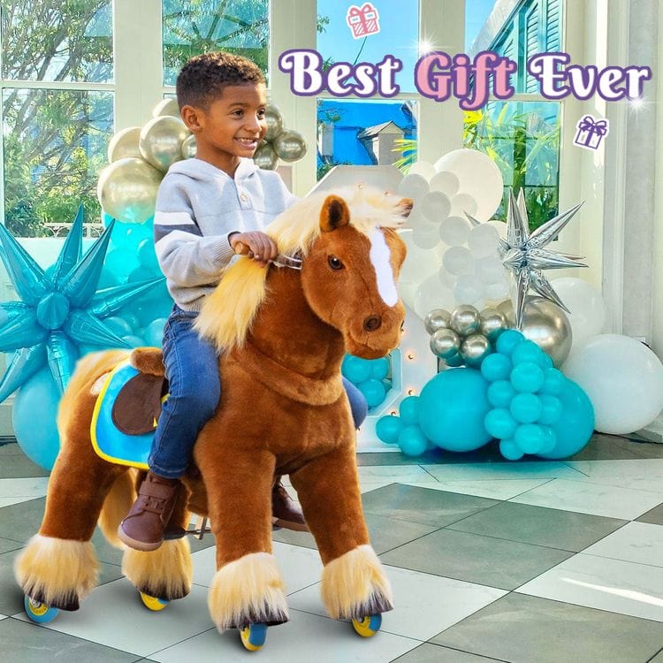 Brown Model X Ride-On Horse - 4-7 Years - Image 4