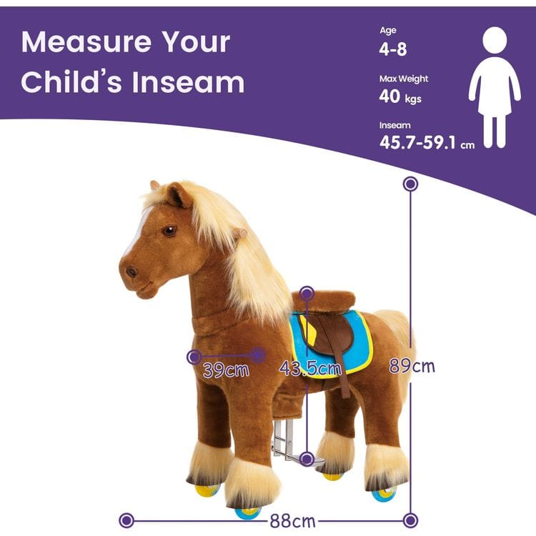 Brown Model X Ride-On Horse - 4-7 Years - Image 3