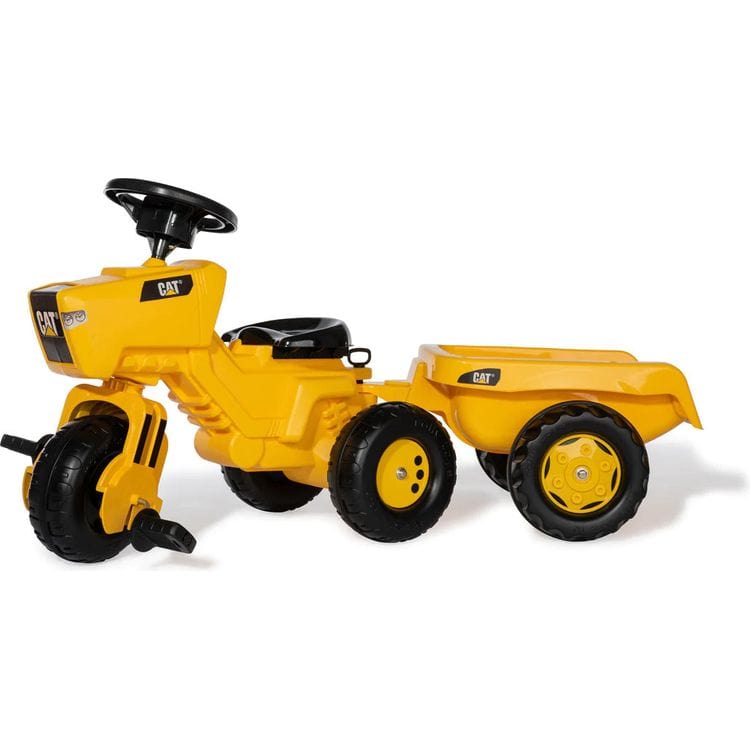 CAT 3-Wheeled Pedal Tractor With Trailer