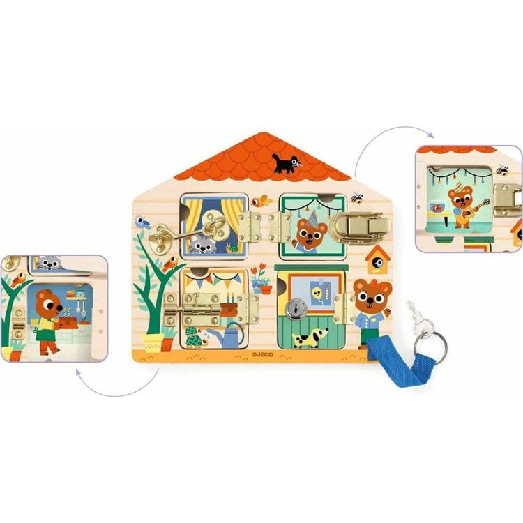 Alternative view of Cabanalock Wooden Skill Board