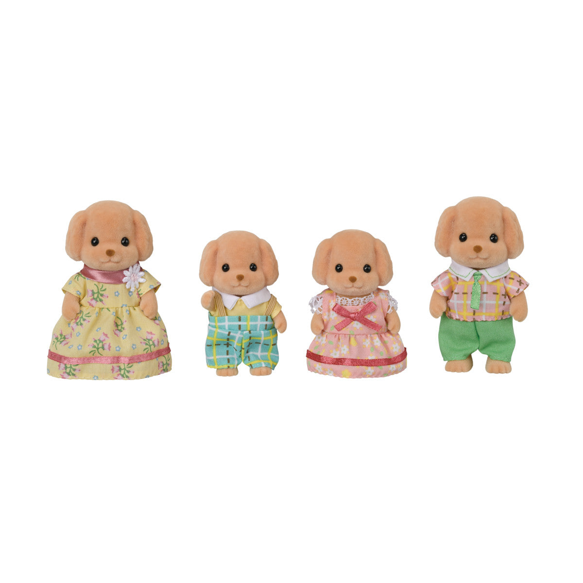 Calico Critters Toy Poodle Family Collectible Doll Figures