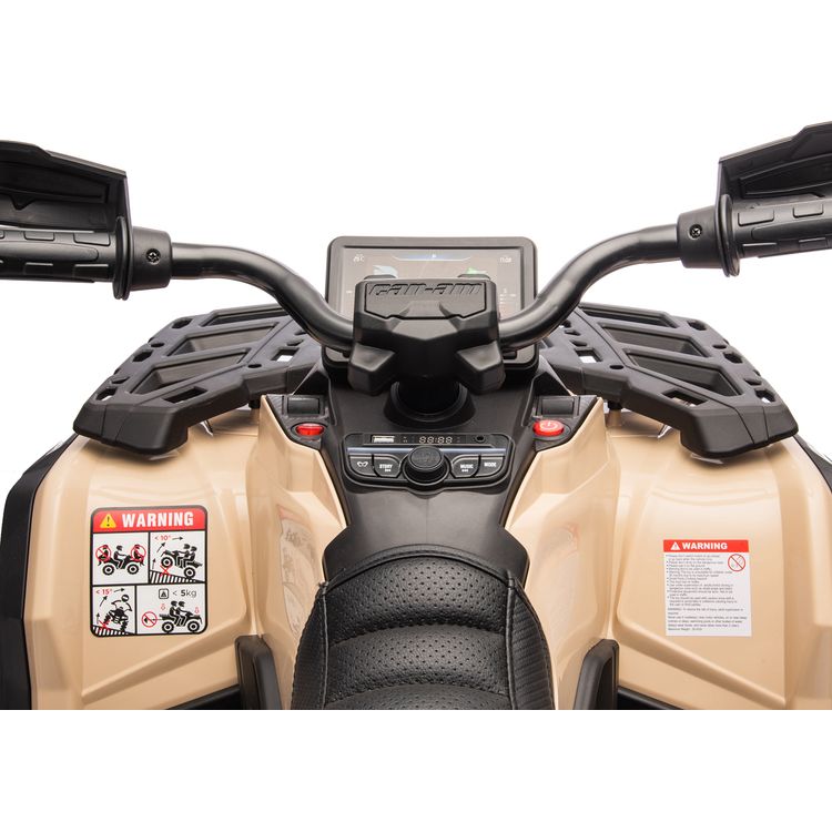Can Am Outlander 24V 4x4 2-Seater Ride on Car - Khaki - Image 2