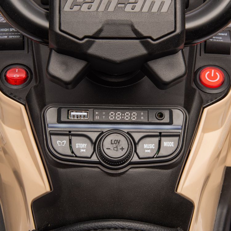 Can Am Outlander 24V 4x4 2-Seater Ride on Car - Khaki - Image 4