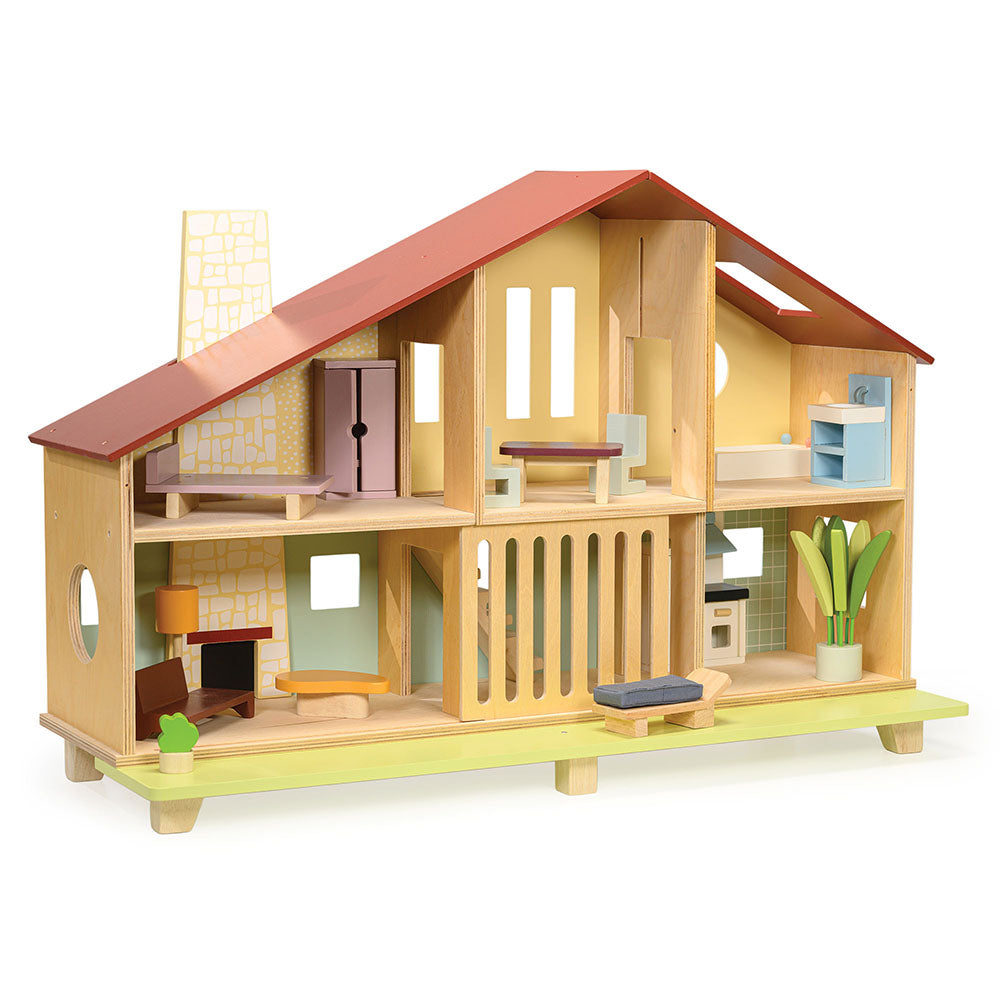 Cedar Chalet Dollhouse with Furniture - Image 5