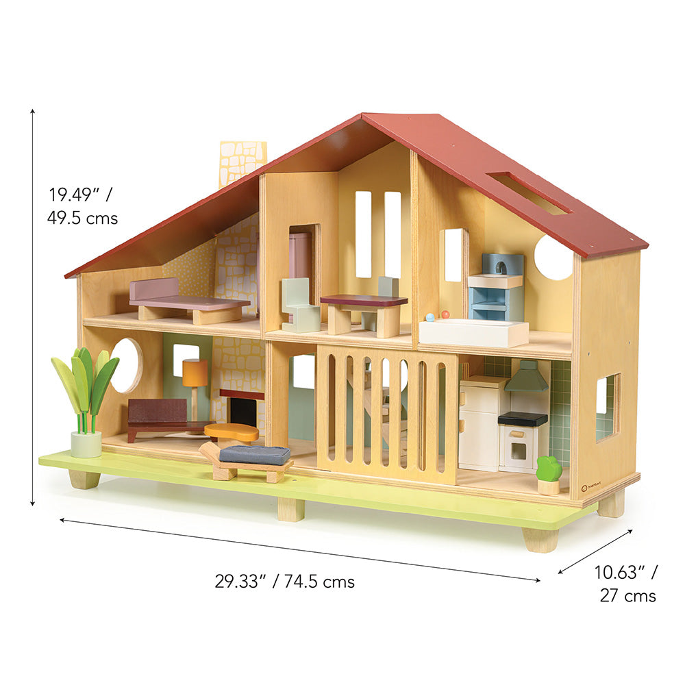Cedar Chalet Dollhouse with Furniture - Image 6