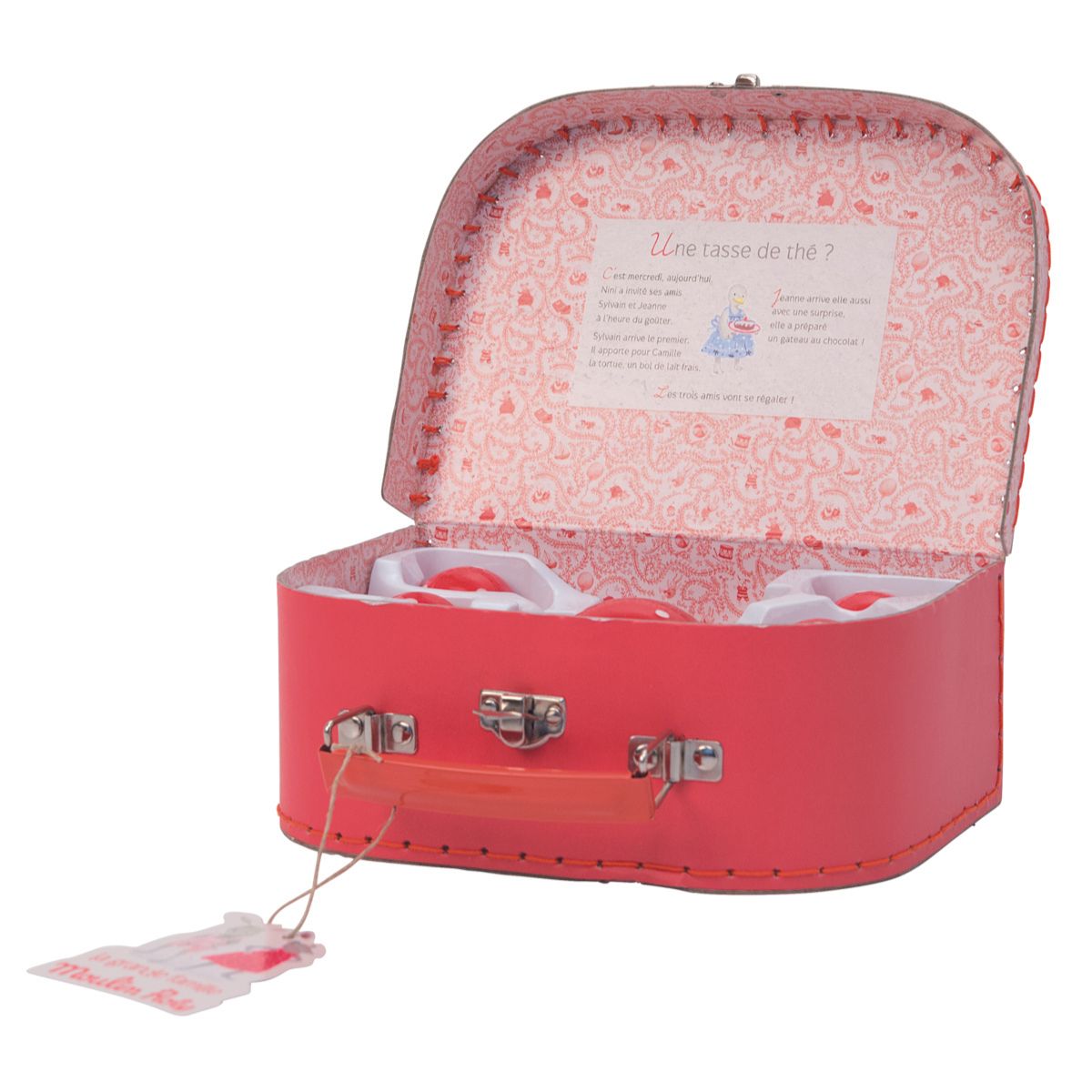 Cermaic Tea Party Set with Suitcase - The Big Family - Image 4