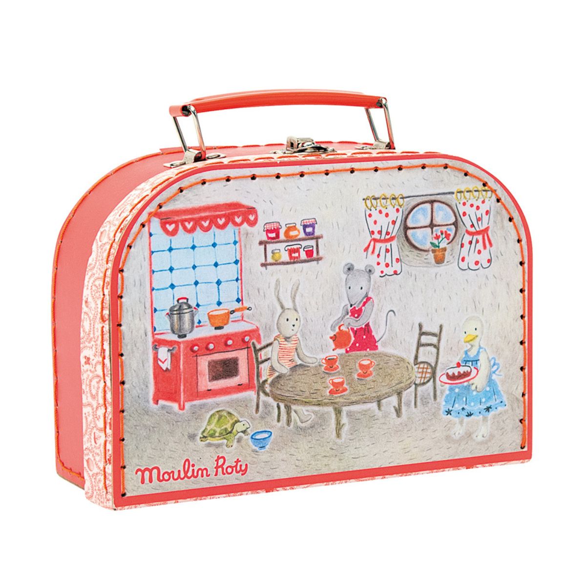 Cermaic Tea Party Set with Suitcase - The Big Family - Image 5