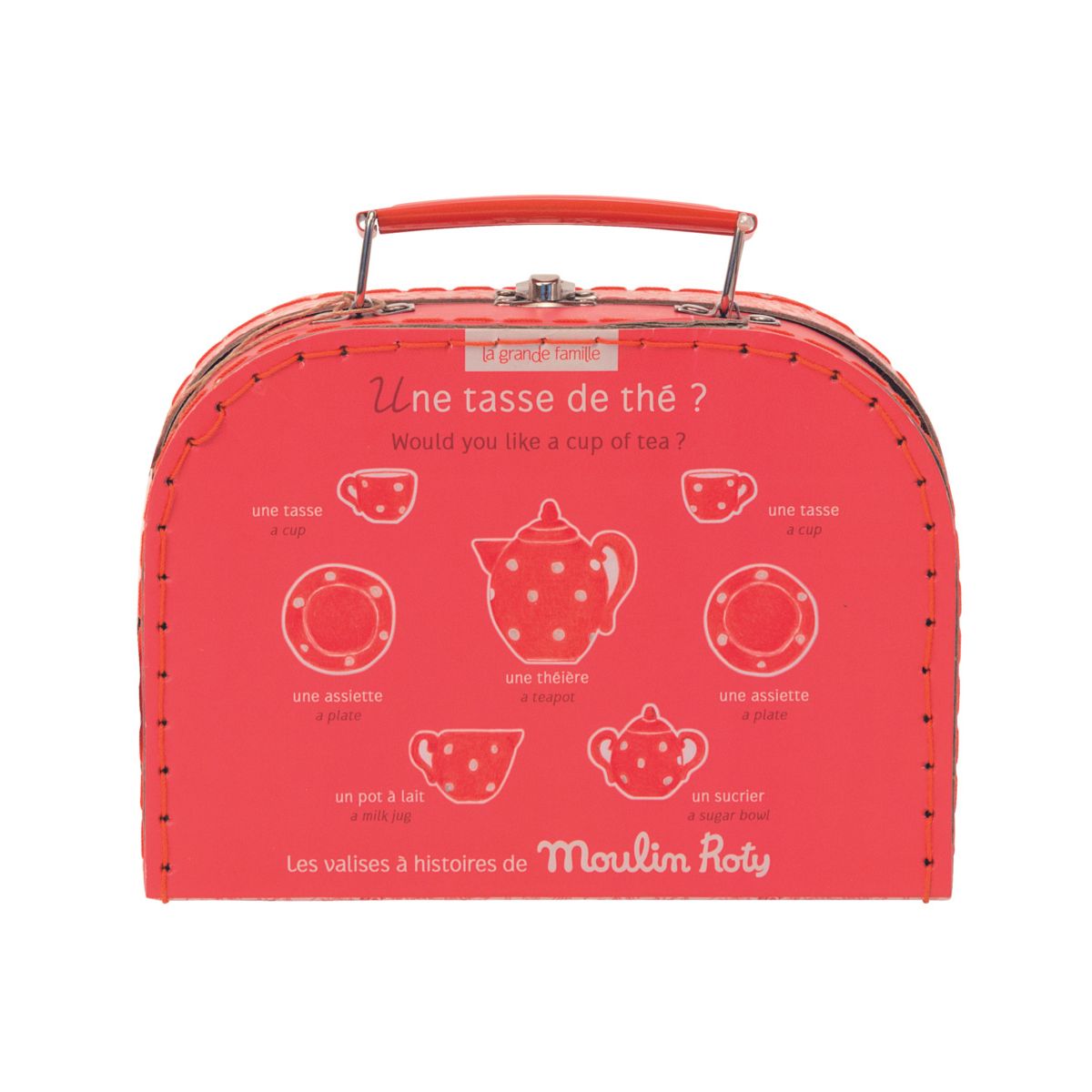 Cermaic Tea Party Set with Suitcase - The Big Family - Image 6