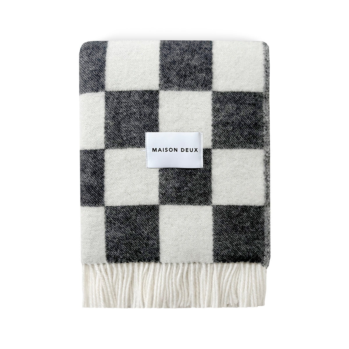 Checkerboard Blanket - Black/White