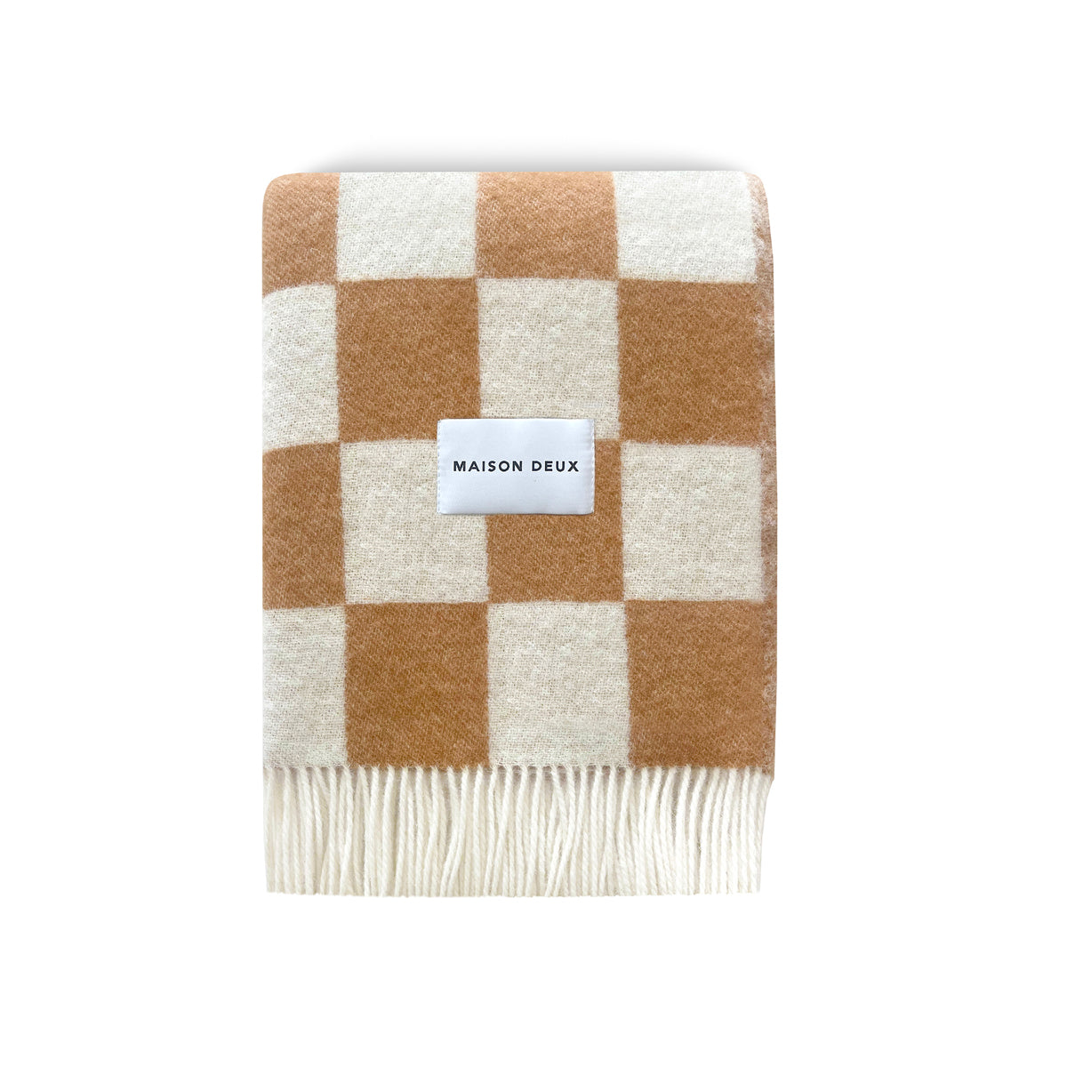 Checkerboard Blanket - Terra/White