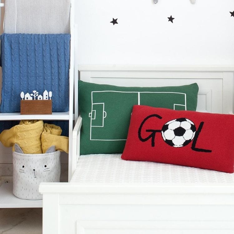 Alternative view of Cherry GOL Soccer Pillow