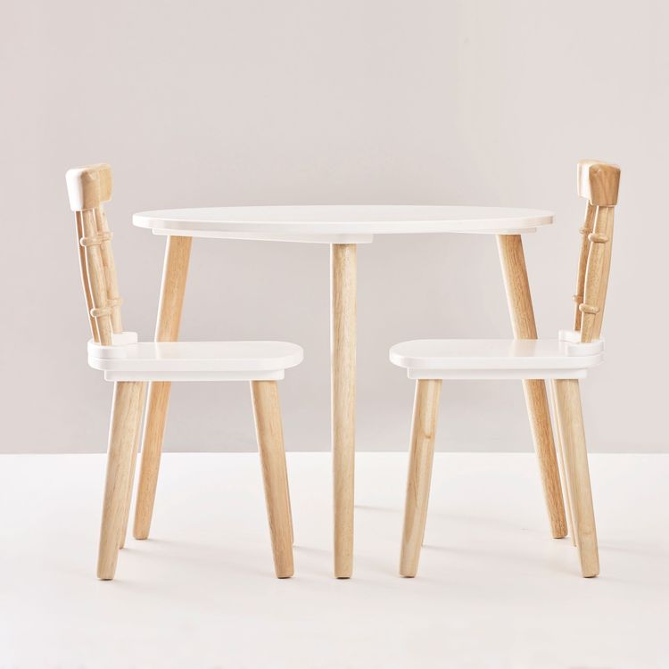 Children's Wooden Table and Chairs - Image 5