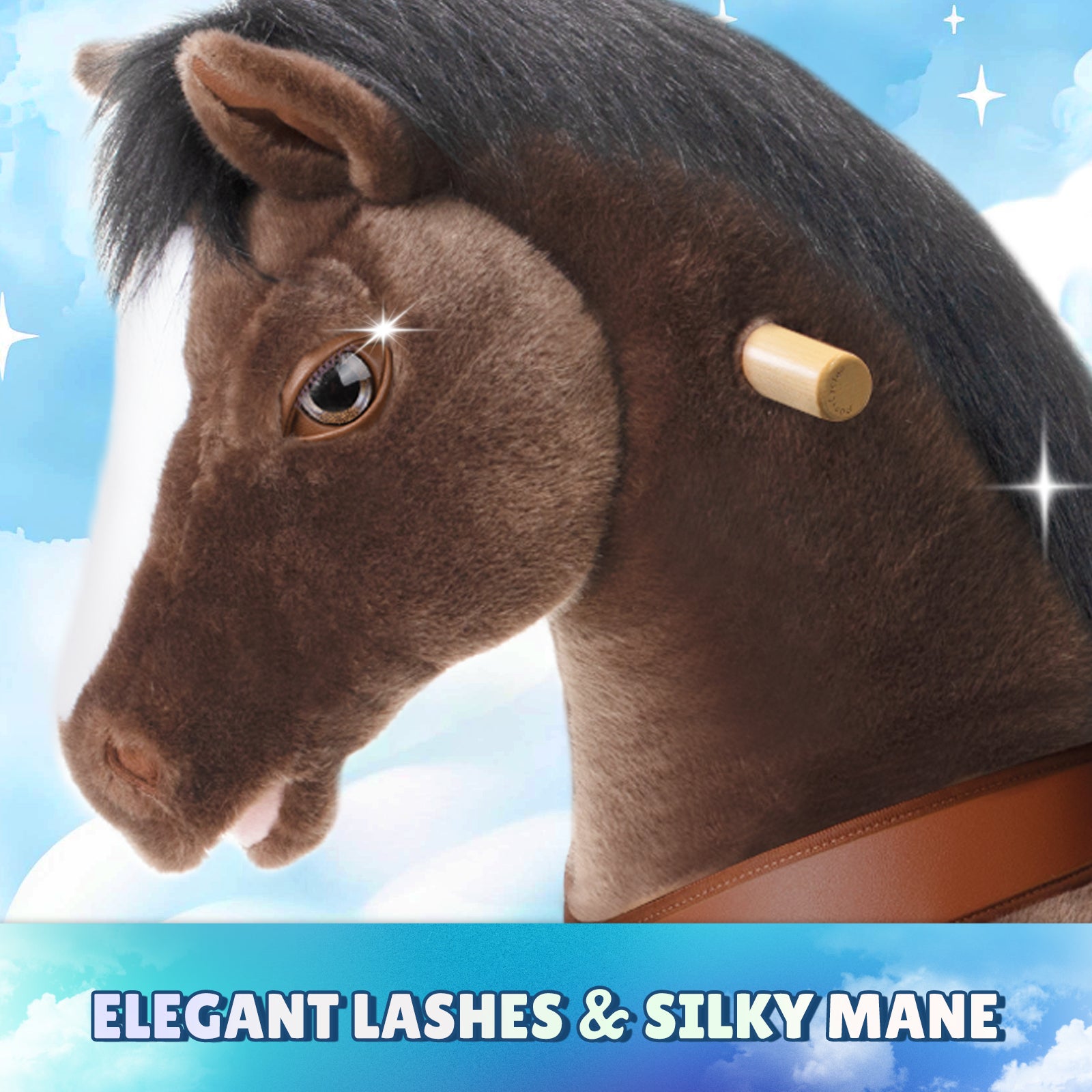 Chocolate Brown Horse Model Y Ride on Toy - 3-4 Years - Image 3